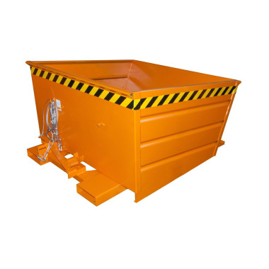 Contenedor basculante, pintado, Amarillo naranja
