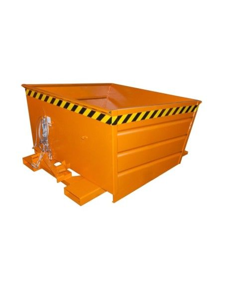 Bacs Basculants--Conteneur tilting, peint, jaune orange