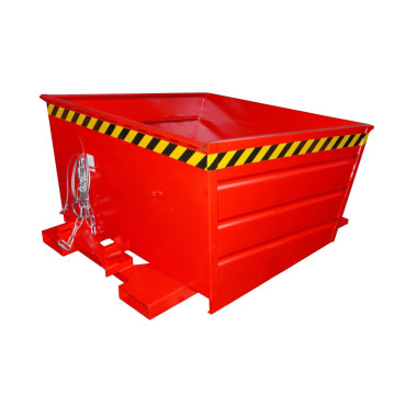 Bacs Basculants--Conteneur tilting, peint, feu rouge