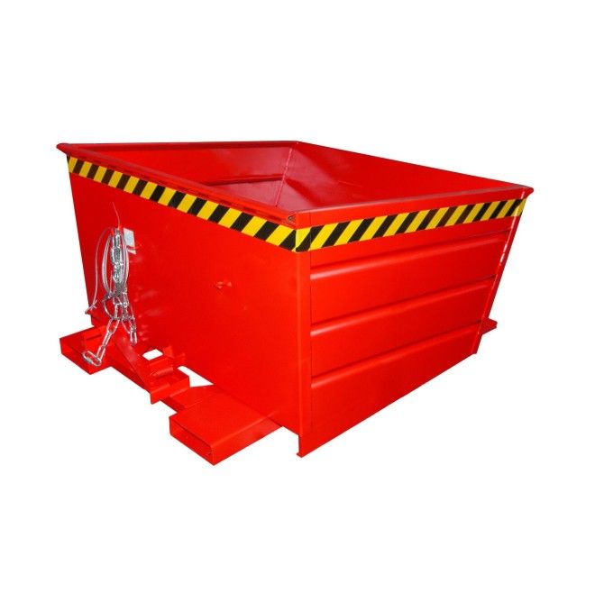 Tilting Container--Container tilting, painted, Red fire