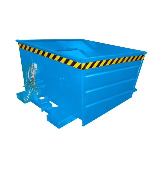 Tilting Container--Container tilting, painted, light blue
