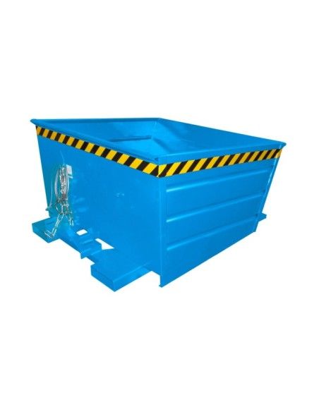 Tilting Container--Container tilting, painted, light blue