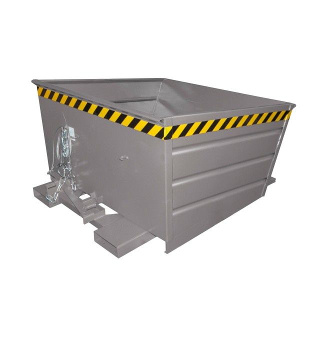 Tilting Container--Container tilting, painted, gray mouse