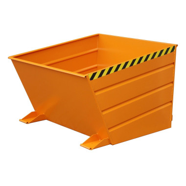 Tilting Container--Container tilting, painted, Orange yellow