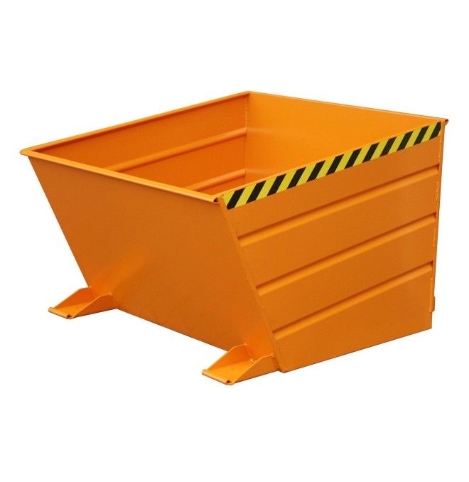 Tilting Container--Container tilting, painted, Orange yellow