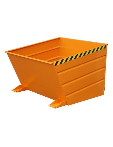 Contenedor basculante, pintado, Amarillo naranja