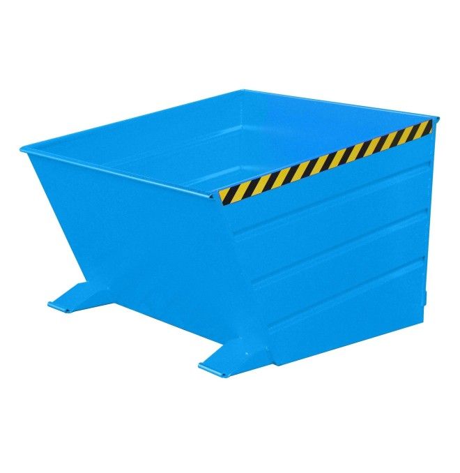 Kippbehälter--Container kippen, lackiert, hellblau