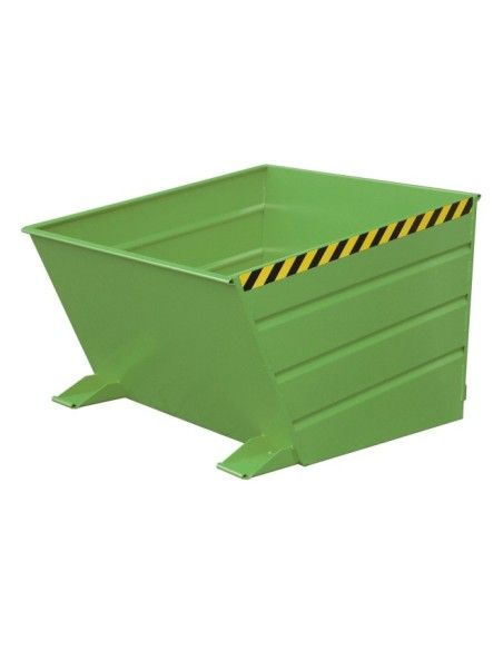 Bacs Basculants--Conteneur tilting, peint, soie verte