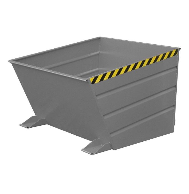 Tilting Container--Container tilting, painted, gray mouse