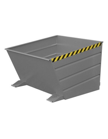 Kippbehälter--Container kippen, lackiert, graue maus