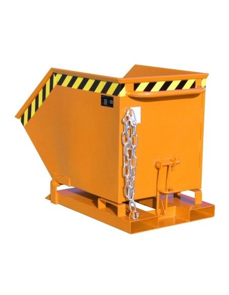 Tilting Container--Baculating fly, painted, Orange yellow