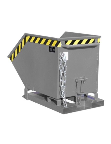 Tilting Container--Based fly, painted, gray mouse