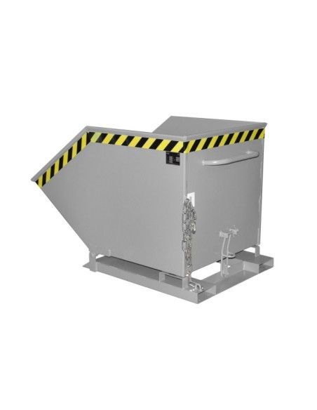 Tilting Container--Based fly, painted, gray mouse