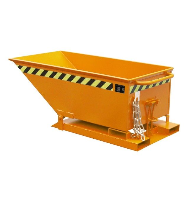 Tilting Container--Baculating fly, painted, Orange yellow