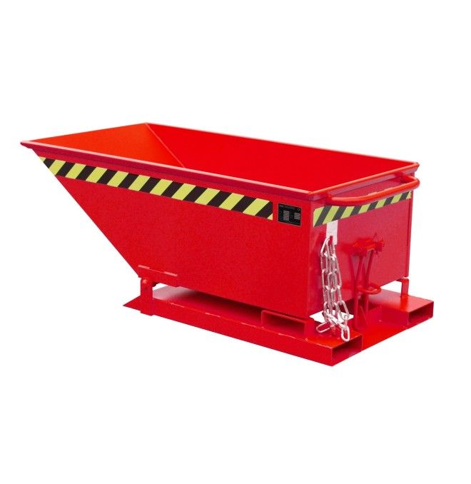Recipiente Inclinável-- mosca, pintado, fogo vermelho