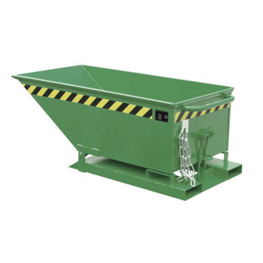 Tilting Container--Basquetic fly, painted, green