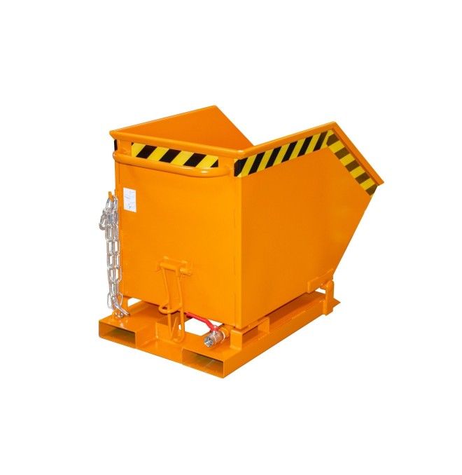 Recipiente Inclinável--Recipiente verniz, pintado, amarelo laranja