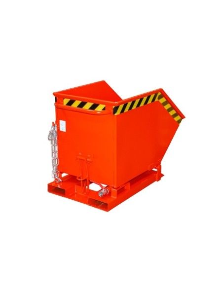 Contenedor basculante para virutas, pintado, Rojo fuego