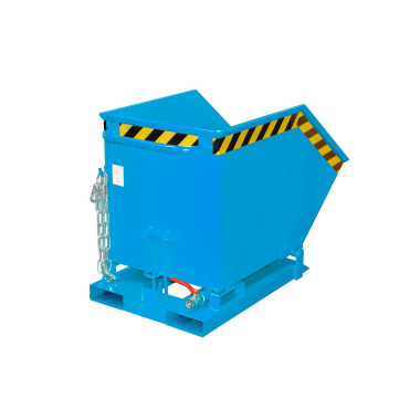 Tilting Container--Container cartoon, painted, light blue