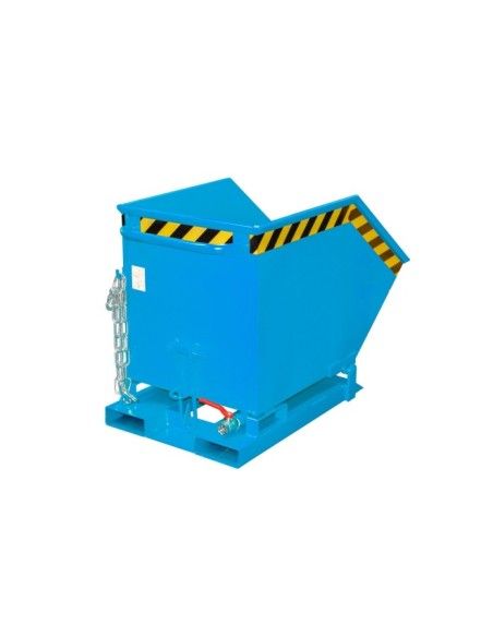 Tilting Container--Container cartoon, painted, light blue