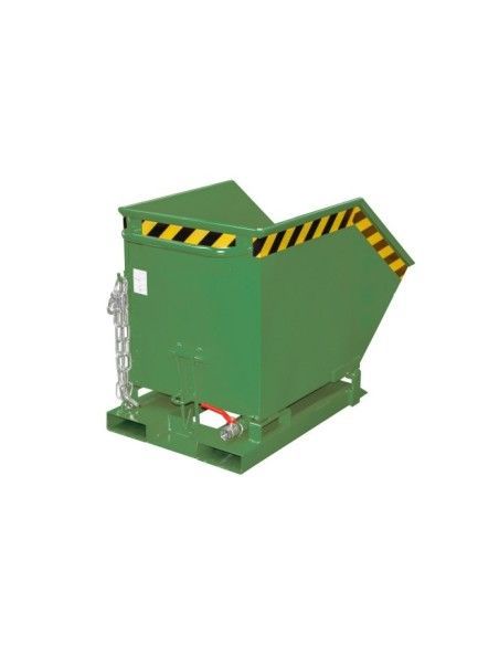 Tilting Container--Container cartoon, painted, green