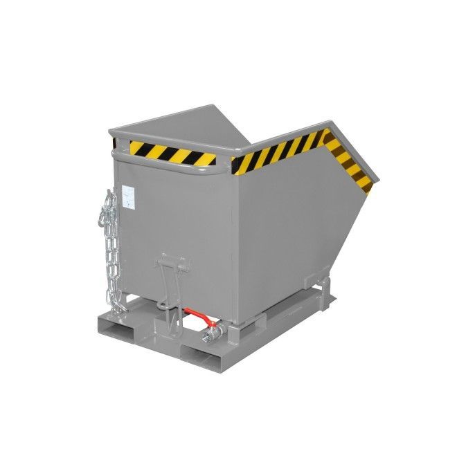 Tilting Container--Container cartoon, painted, gray mouse
