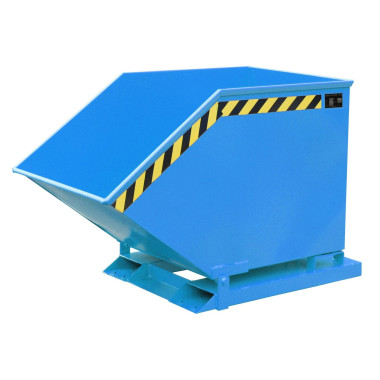 Tilting Container--Container cartoon, painted, light blue