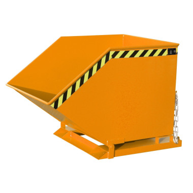 Tilting Container--Container varnish, painted, orange yellow