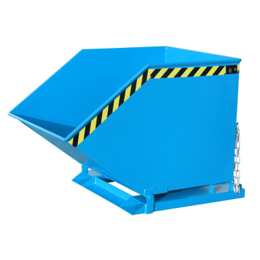 Tilting Container--Container cartoon, painted, light blue