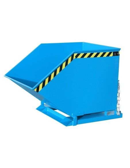 Tilting Container--Container cartoon, painted, light blue