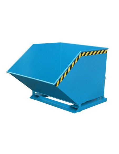 Tilting Container--Container cartoon, painted, light blue