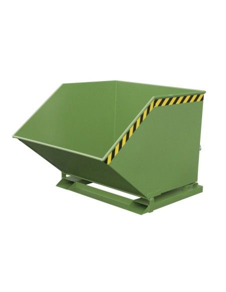 Tilting Container--Container cartoon, painted, green