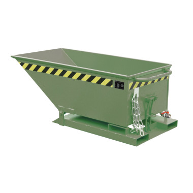 Tilting Container--Container cartoon, painted, green