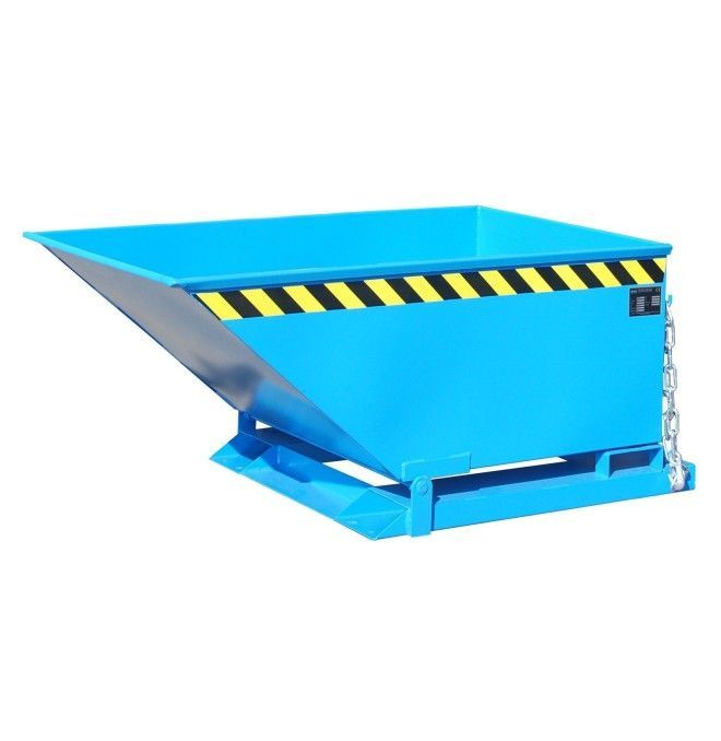 Kippbehälter--Container karikatur, lackiert, Hellblau
