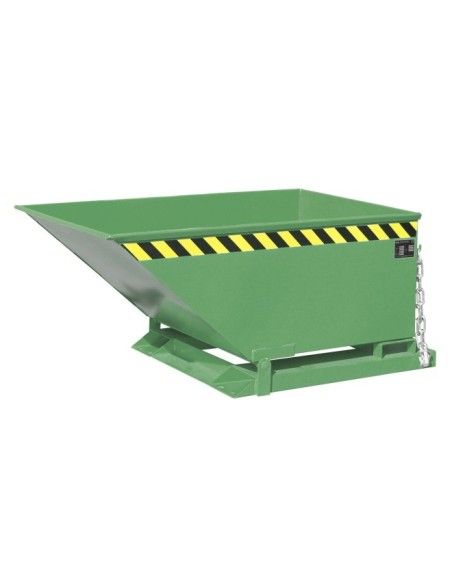 Tilting Container--Container cartoon, painted, green