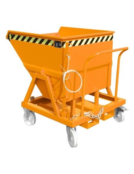 Tilting Container--Baculating fly, painted, Orange yellow