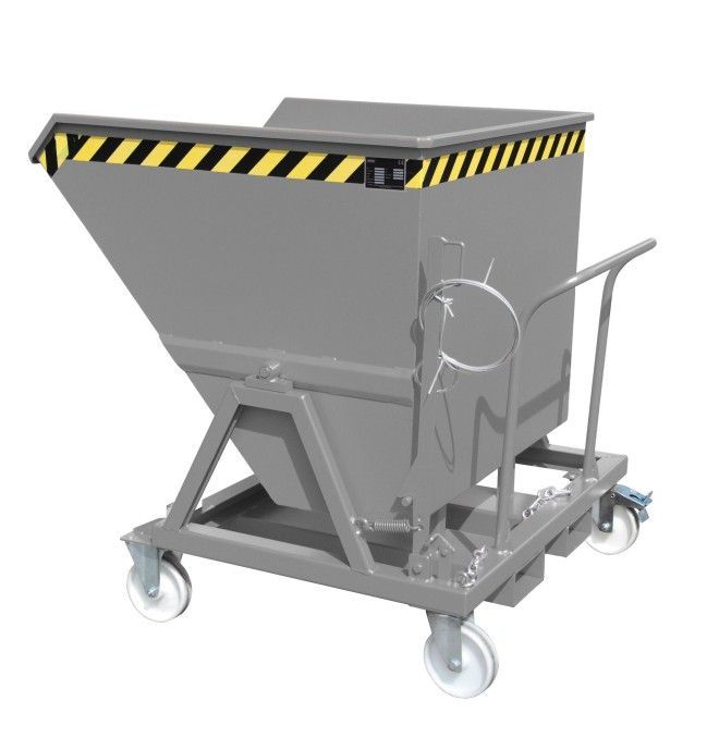 Tilting Container--Based fly, painted, gray mouse