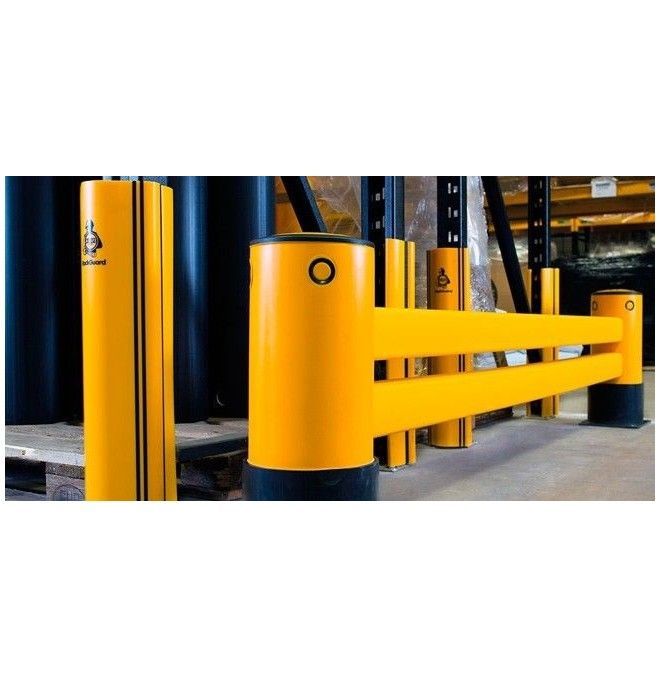 Protezioni Industriali-Barrel scaffali di 2 guide 1,2M