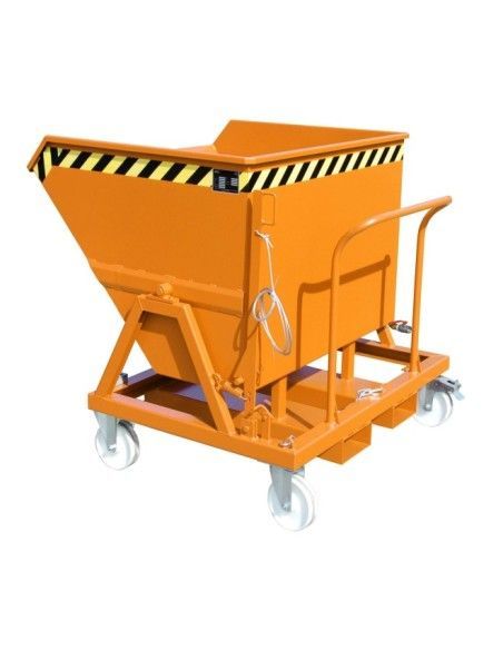 Recipiente Inclinável--Recipiente verniz, pintado, amarelo laranja