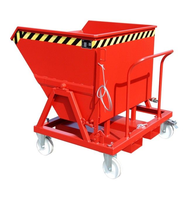 Tilting Container--Container cartoon, painted, Red fire