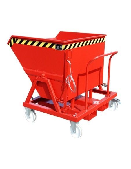 Tilting Container--Container cartoon, painted, Red fire