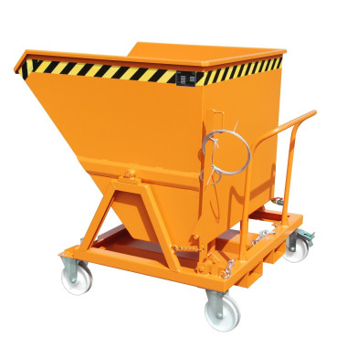 Recipiente Inclinável--Recipiente verniz, pintado, amarelo laranja