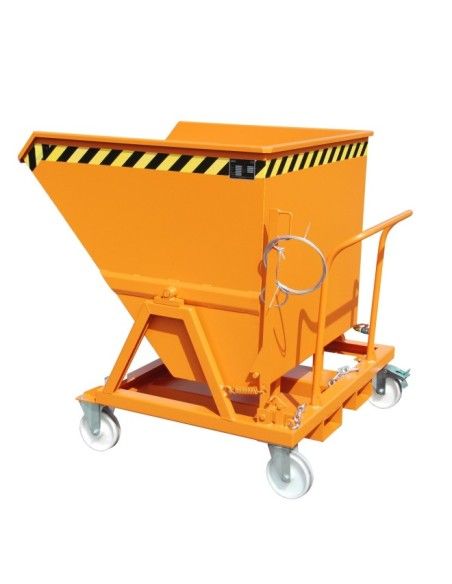 Tilting Container--Container varnish, painted, orange yellow