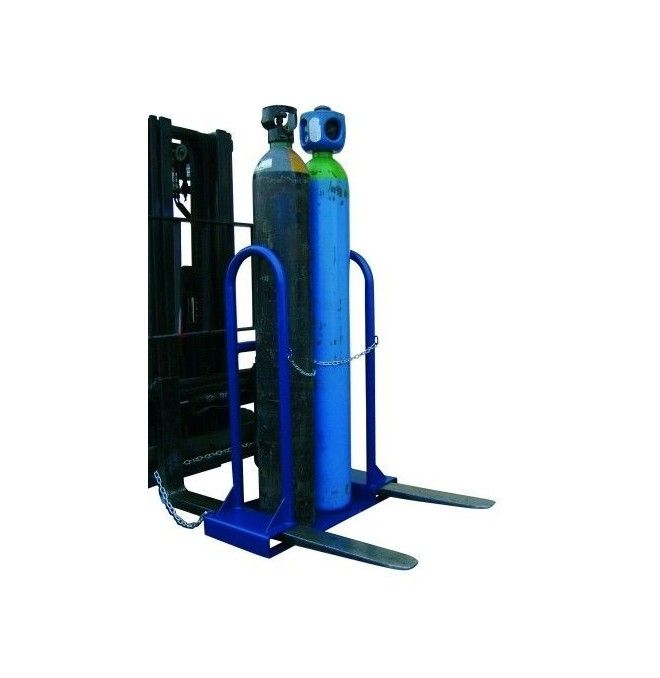 Para carregar bombas e tambores--Suporte para 2 garrafas de solda