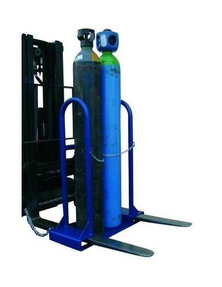Pour charger des pompes et des tambours--Support pour 2 bouteilles de soudage