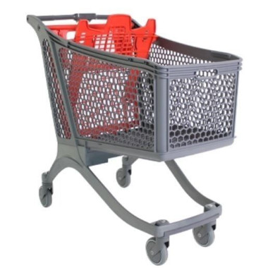 Supermärkte und Lager.-Supermarktwagen PVC 220Litros