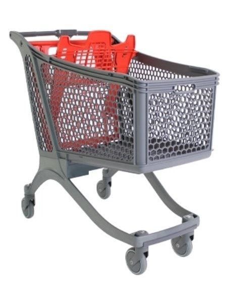 Supermarchés et entrepôts-Chariot de supermarché PVC 220Litros