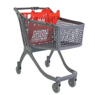 Supermercados y almacenes--Carro Supermercado PVC 130Litros
