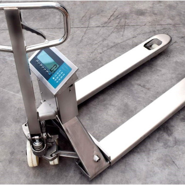 Transpallet Inox e Zincati--Transpallet pesatore ATEX 1000kg/2000kg 2