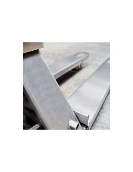 Transpaletas inox y galvanizadas--Transpaleta pesadora ATEX de 2000kg - Pesaje de seguridad